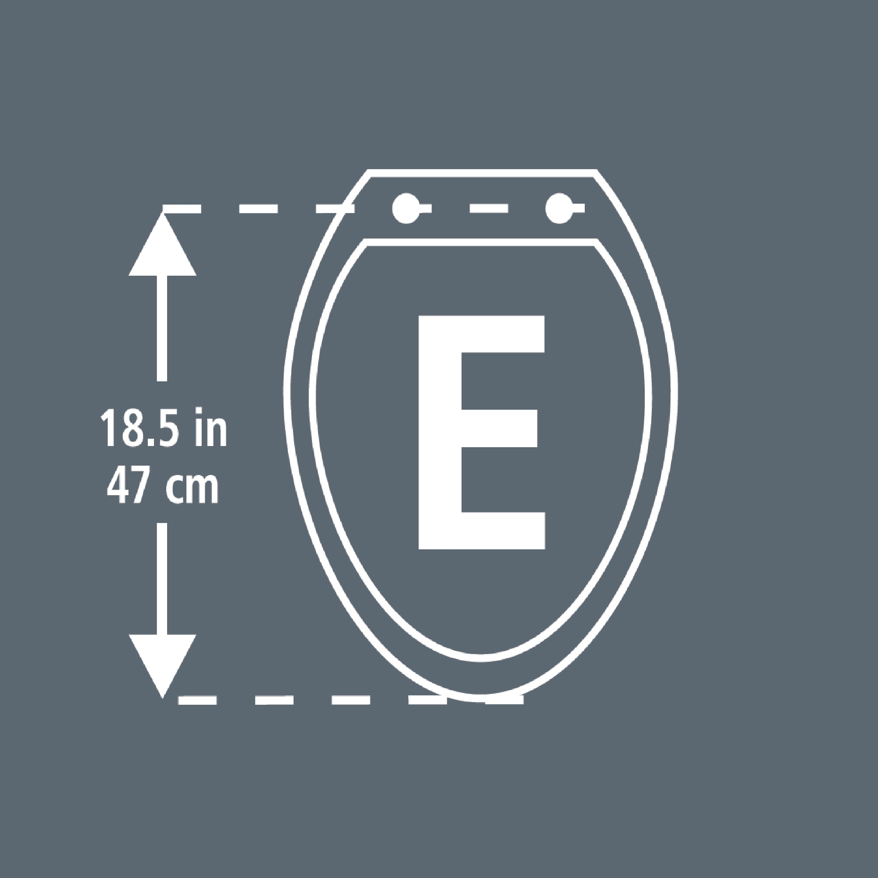 Mainstays Elongated Plastic Toilet Seat with Soft Close and Easy off in Daisy White