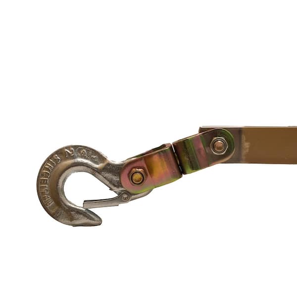 2,000 lb. 1-Ton Capacity 25 ft. Max Lift 10:1 Leverage Web Strap Puller Come Along Tool