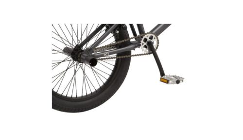 20 inch Rebel X1 BMX Bike Sturdy Frame, Included 4 axle pegs, Ages 8-12, Gray