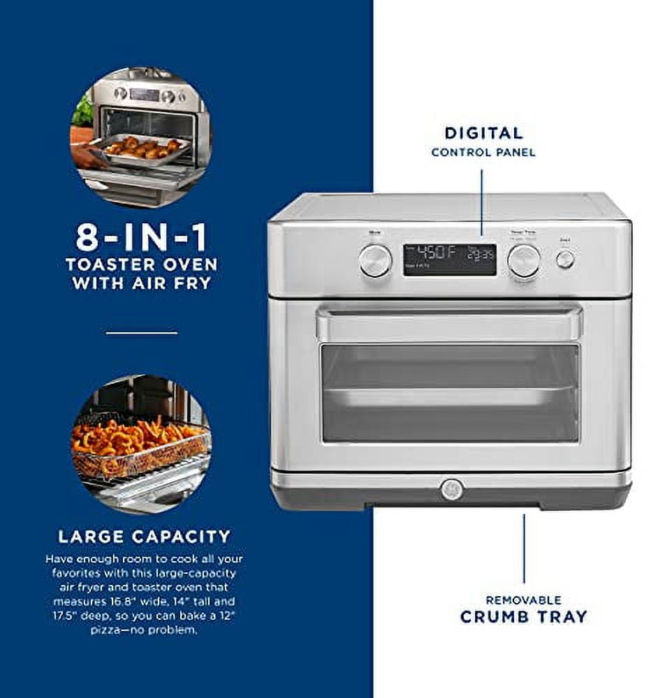 GE - Convection Toaster Oven with Air Fry - Stainless Steel