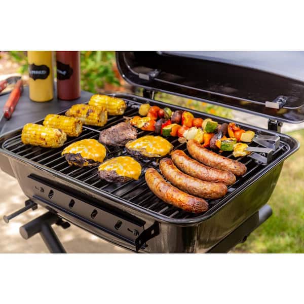 Portable Charcoal Grill in Black