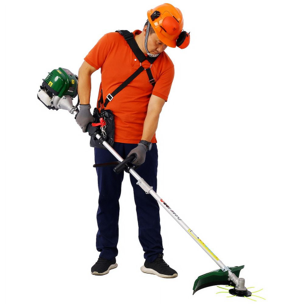 9 in 1 Multi-Functional Trimming Tool, 38CC 4 stroke Garden Tool System with Gas Pole Saw, Hedge Trimmer, Grass Trimmer and Brush Cutter, EPA Compliant