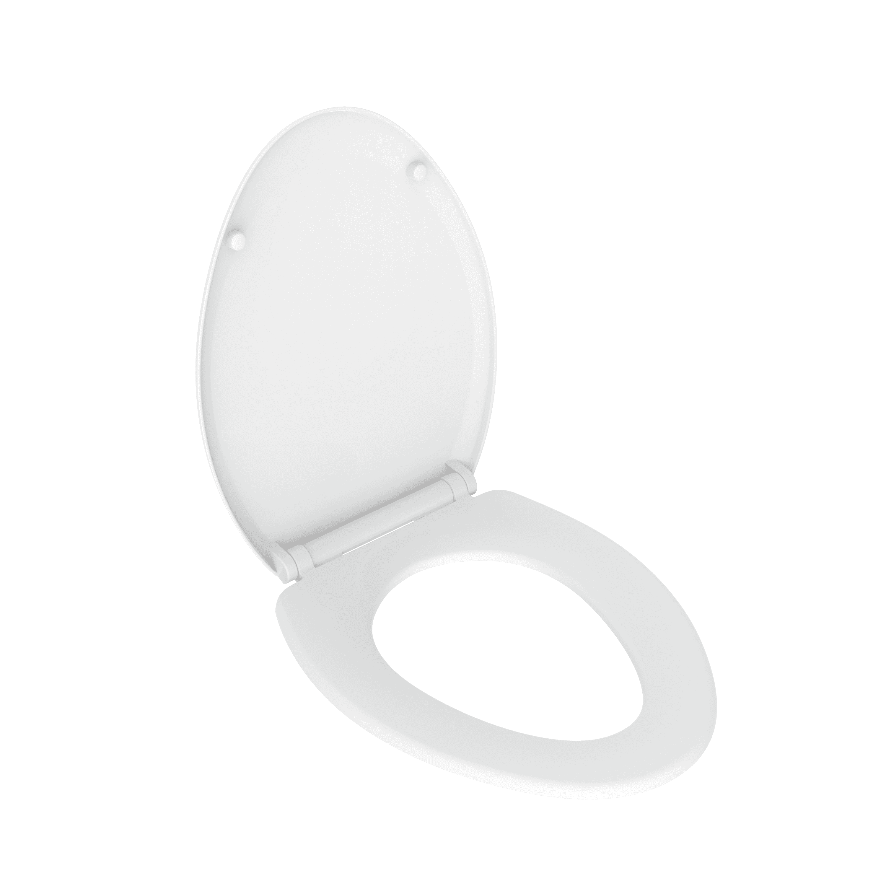 Mainstays Plastic Elongated Toilet Seat in Daisy White
