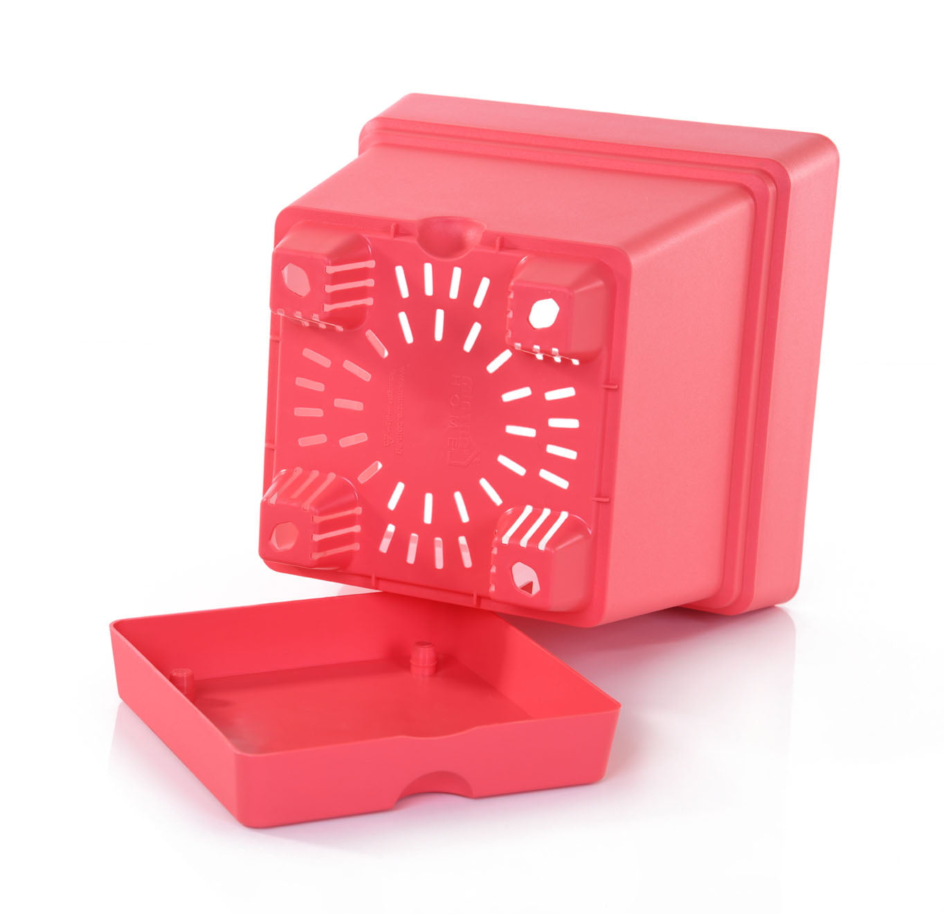 Mintra Home Garden Pots -Fuchsia Square Pot - 6.5inW x 6.5inH