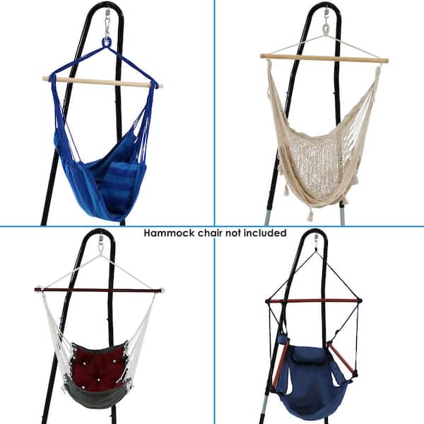 4.4 ft. Metal Adjustable Heavy-Duty Hammock Chair Stand
