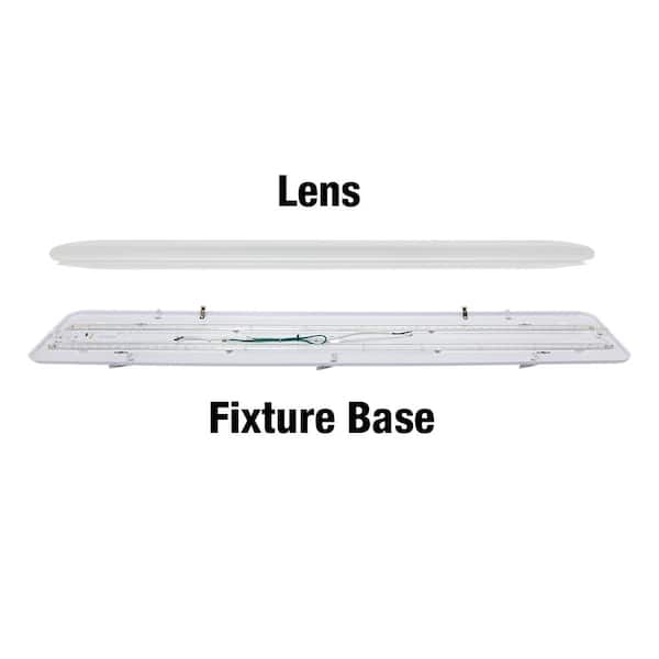 48 in. x 10 in. Low Profile LED Flush Mount Rectangular Light Fixture 3200 Lumens 3000K 4000K 5000K Kitchen Lighting