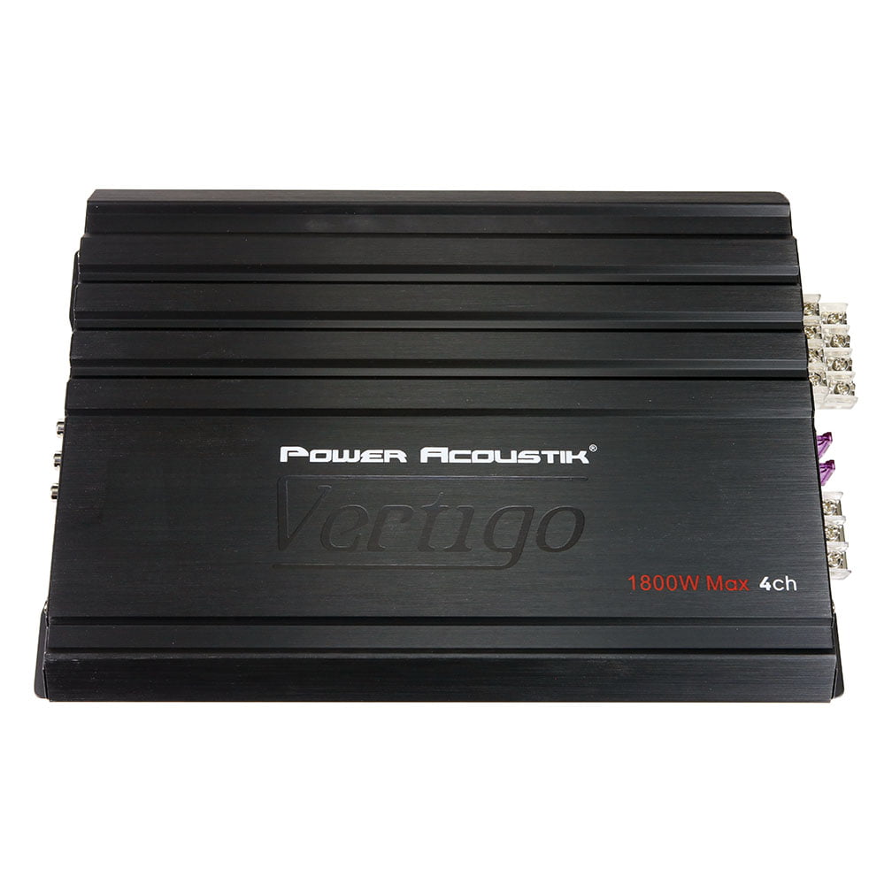 Power Acoustik Vertigo Series 1,800-Watt Max 4-Channel Class D Amp