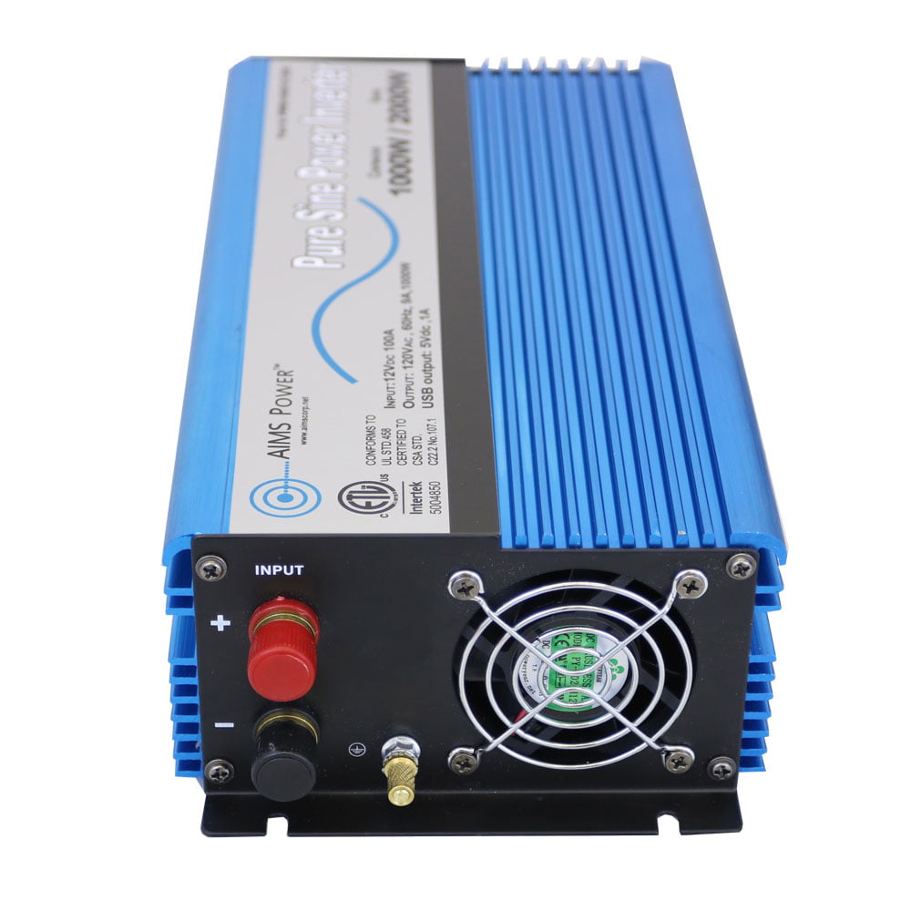 Aims Power PWRI100012S 1000 Watt Pure Sine Power Inverter