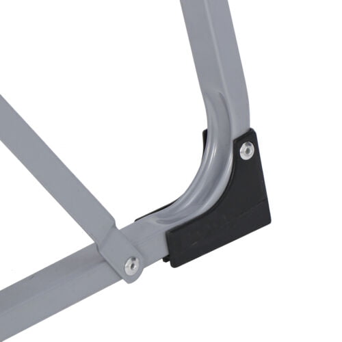 ZENSTYLE 3 Step Ladder Folding Step Stool 330lb Capacity Sturdy Steel Frame, Silver and Black