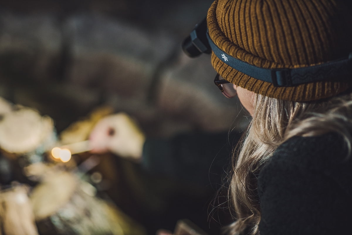 Swiss Tech Rechargeable 500 Lumens LED Headlamp, IPX4 Weatherproof, UV Blood Tracker