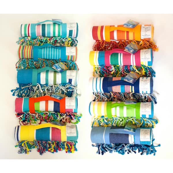 Heavy Fringe Blanket 100% Cotton in Daytona