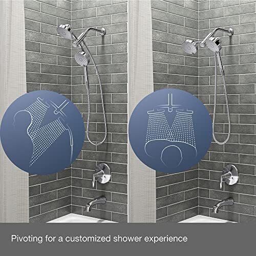 KOHLER 23218-CP Awaken 17 in 1 Multifunction Shower Combo Kit, 2-in-One, Poli...