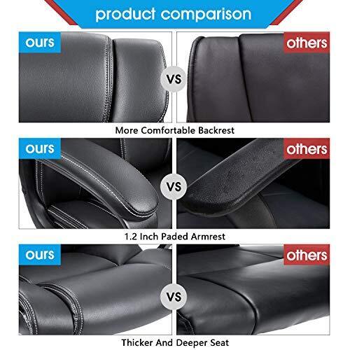 Mid Back Executive Office Chair Swivel Computer Task Chair with Armrests,Ergo.<wbr/>..