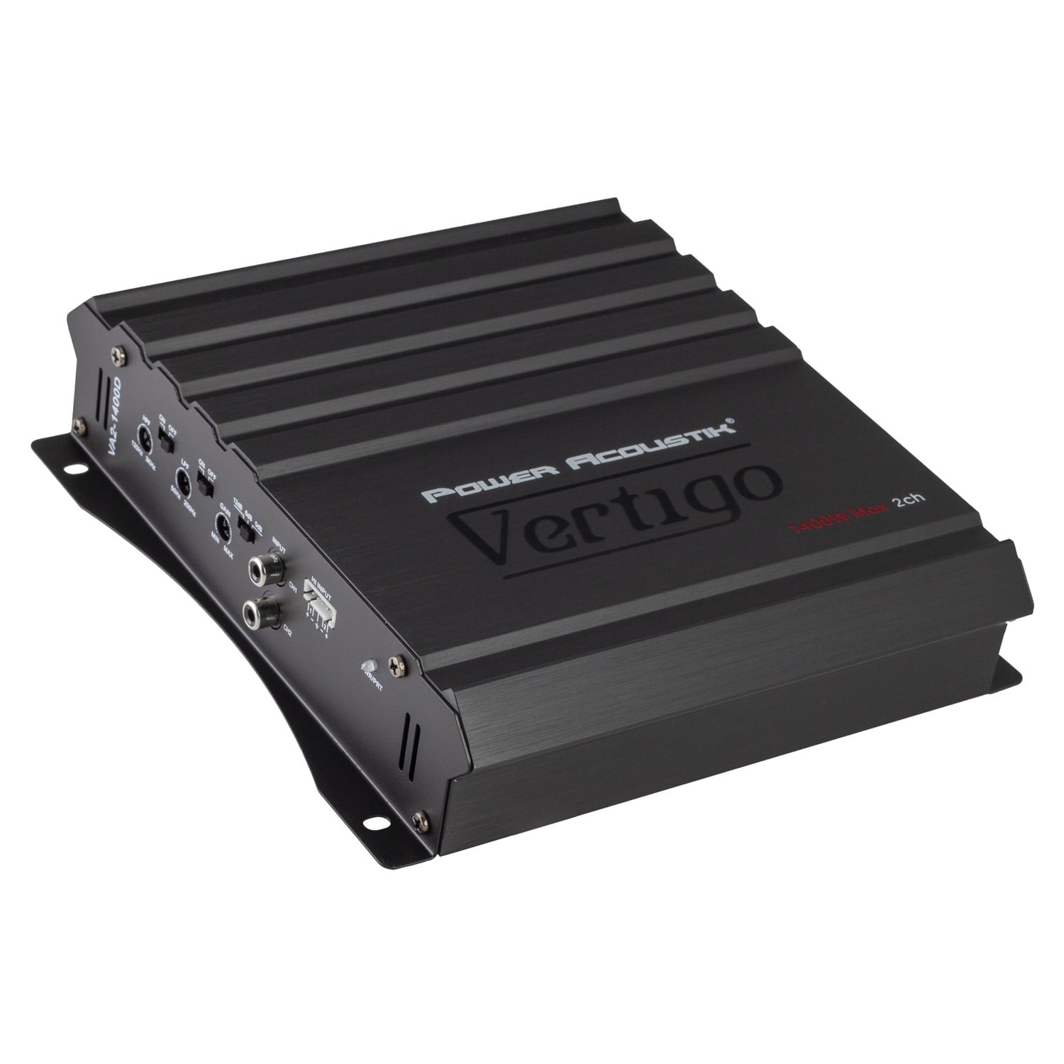 Power Acoustik® Vertigo Series 1,400-watt Max 2-channel Class D Amp