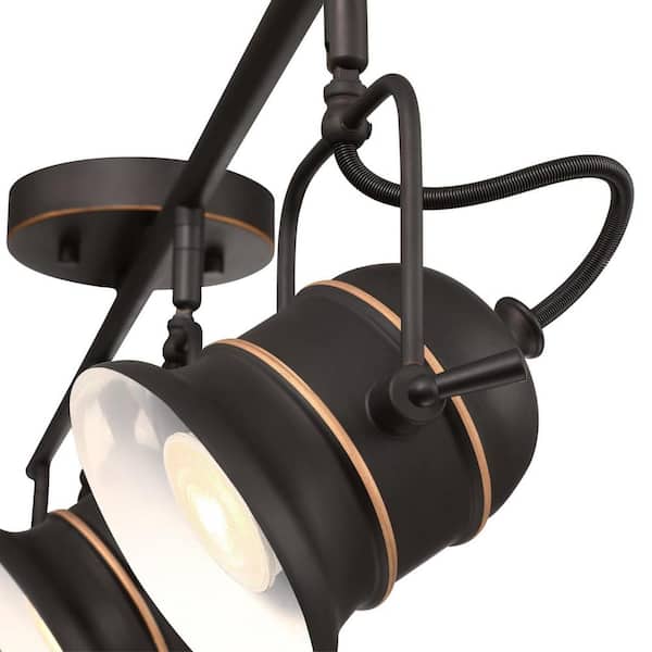 Boswell 3 ft. 4-Light Oil-Rubbed Bronze with Highlights Track Light Kit