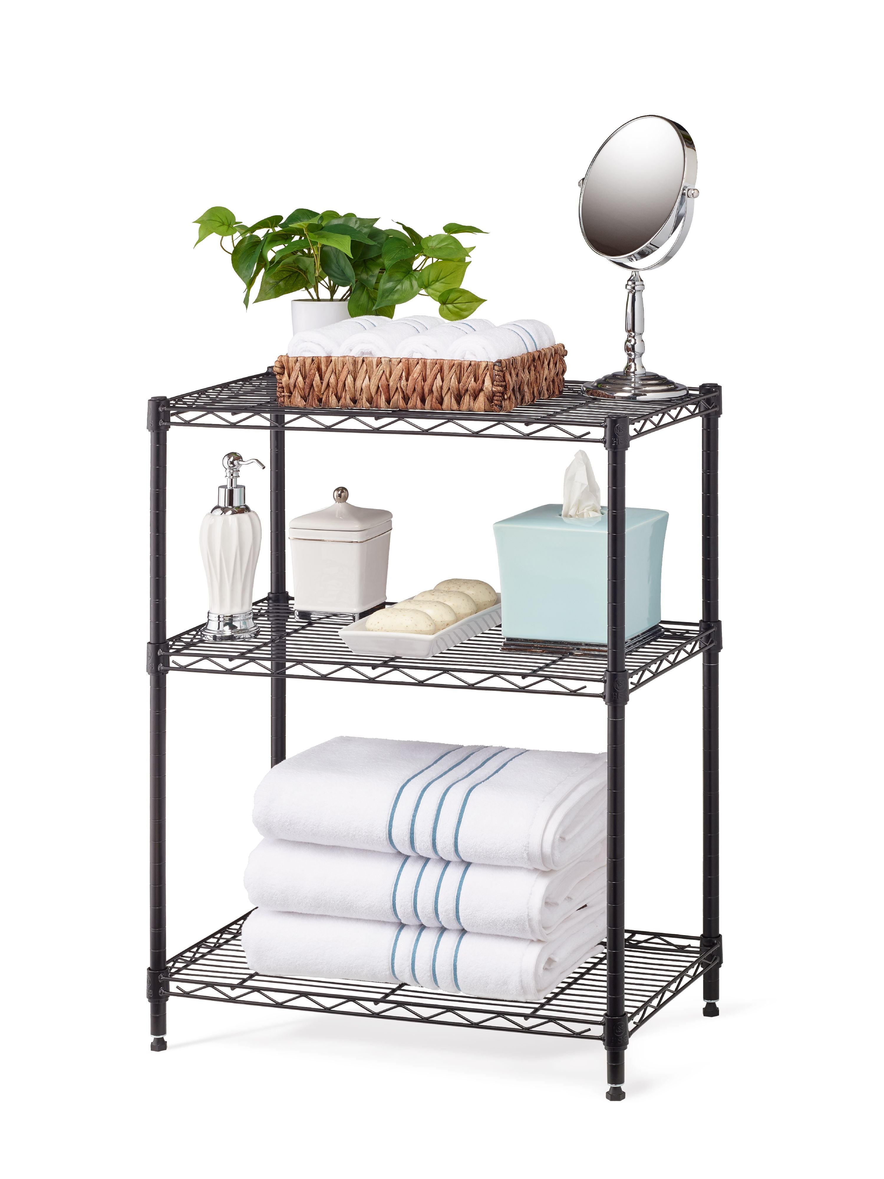 HSS 6 Tier Freestanding Convertible Wire Shelf Unit 23.2