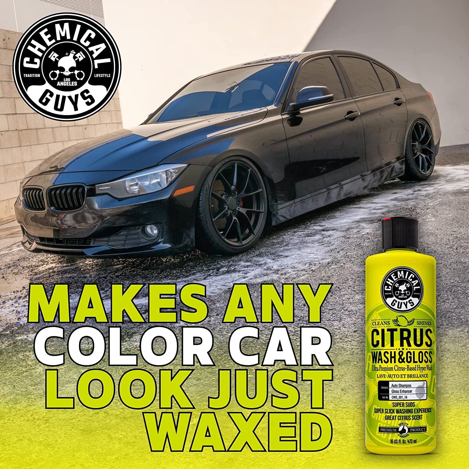 Chemical Guys Citrus Wash & Gloss Concentrated Car Wash (16 oz)