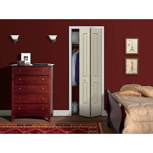 36 in. x 80 in. 2 Panel Continental Primed Smooth Molded Composite Closet Bi-Fold Door