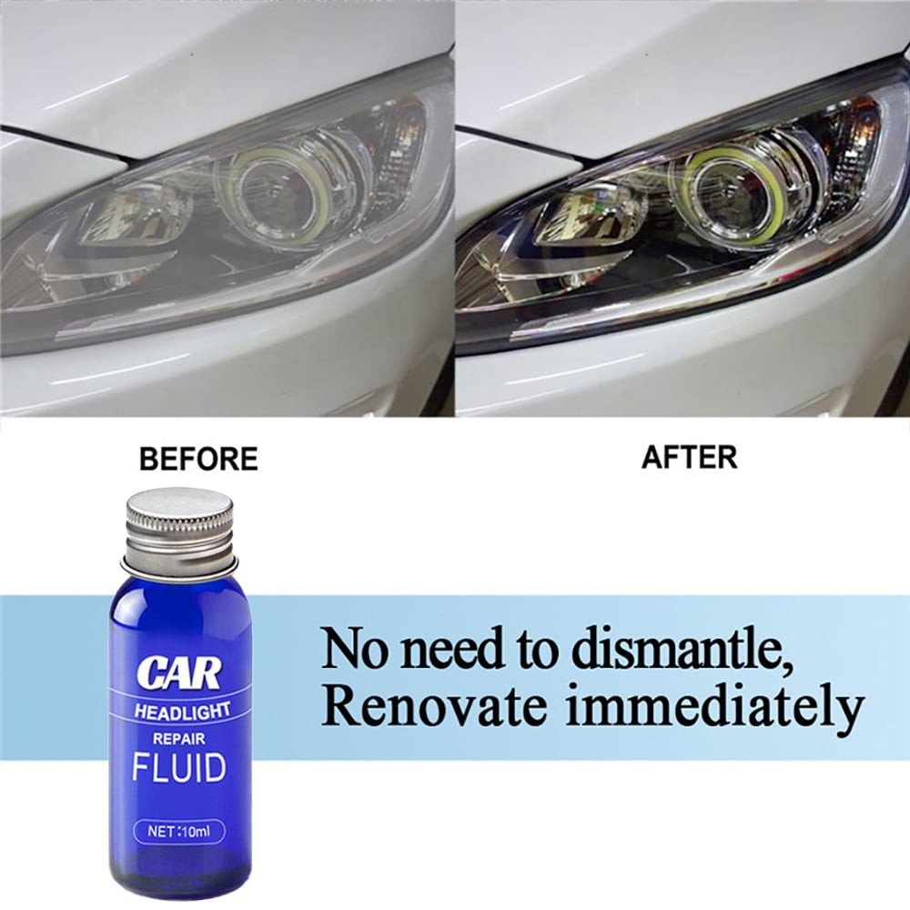 Willstar Car Headlight Repair Fluid Scratch Remover Safe Headlight Maintenance Liquid Restore Clarity for UV Protection Vehicles Polishing Improve View