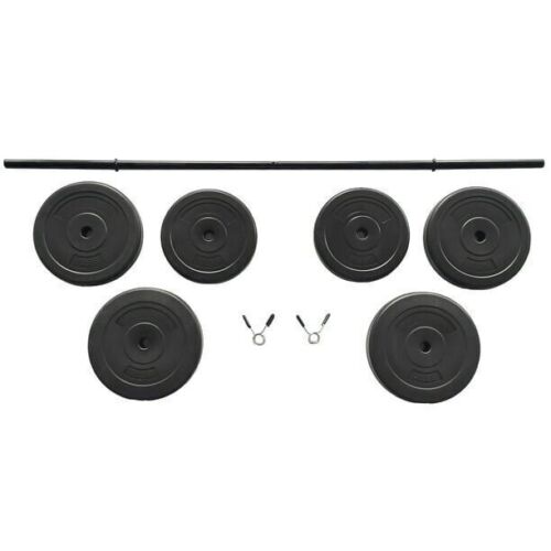 Vinyl Standard Weight Set in Black, 100 Lbs，Strength Training，Fitne<wbr/>ss，Dumbbells