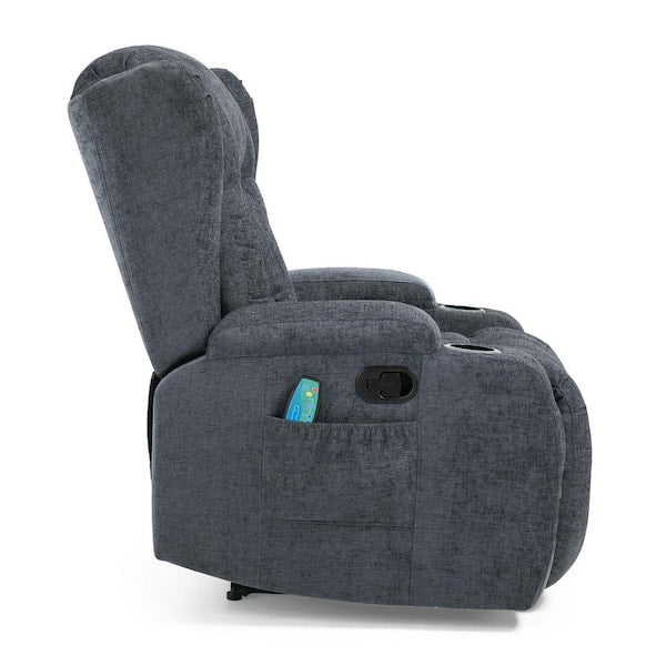 Asgard Charcoal Heated Massage Recliner