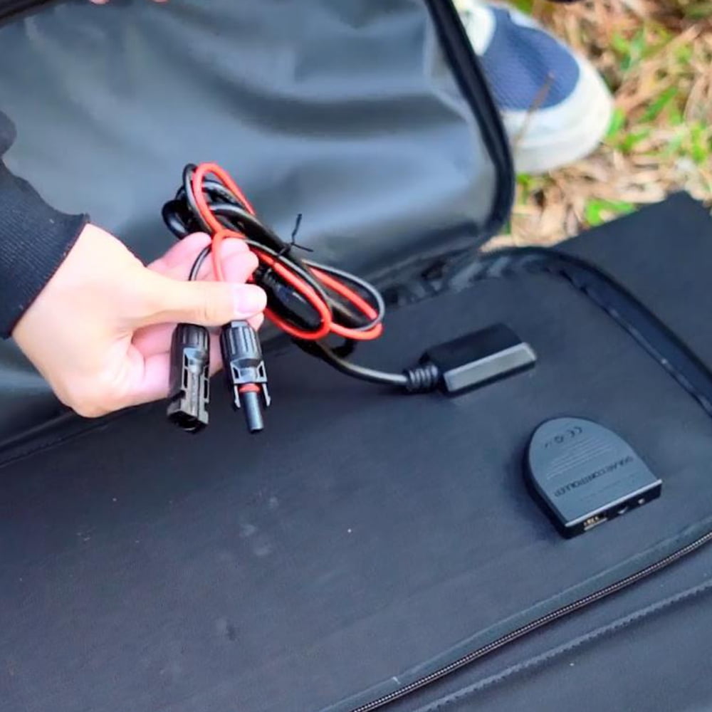 ALLPOWERS 140 Watt Folding Solar Panel Kit, Portable Solar Generator Charger with Adjustable Kickstand, Portable Solar Panel for Camping, RV, Boat, Power Station, Laptop, Home, Power Outage