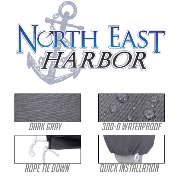 KapscoMoto BOMC-50 25-50 HP Trailerable Outboard Boat Motor Engine Cover - Gray