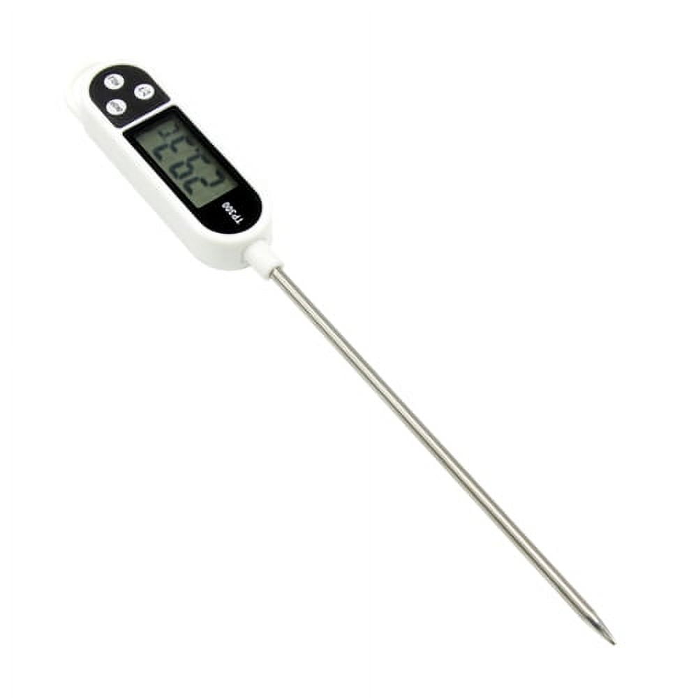 Visland Meat Thermometer - Instant Read Thermometer Digital Cooking Thermometer, Candy Thermometer with Super Long Probe for Kitchen BBQ Grill Smoker Meat Oil Milk Yogurt Temperature