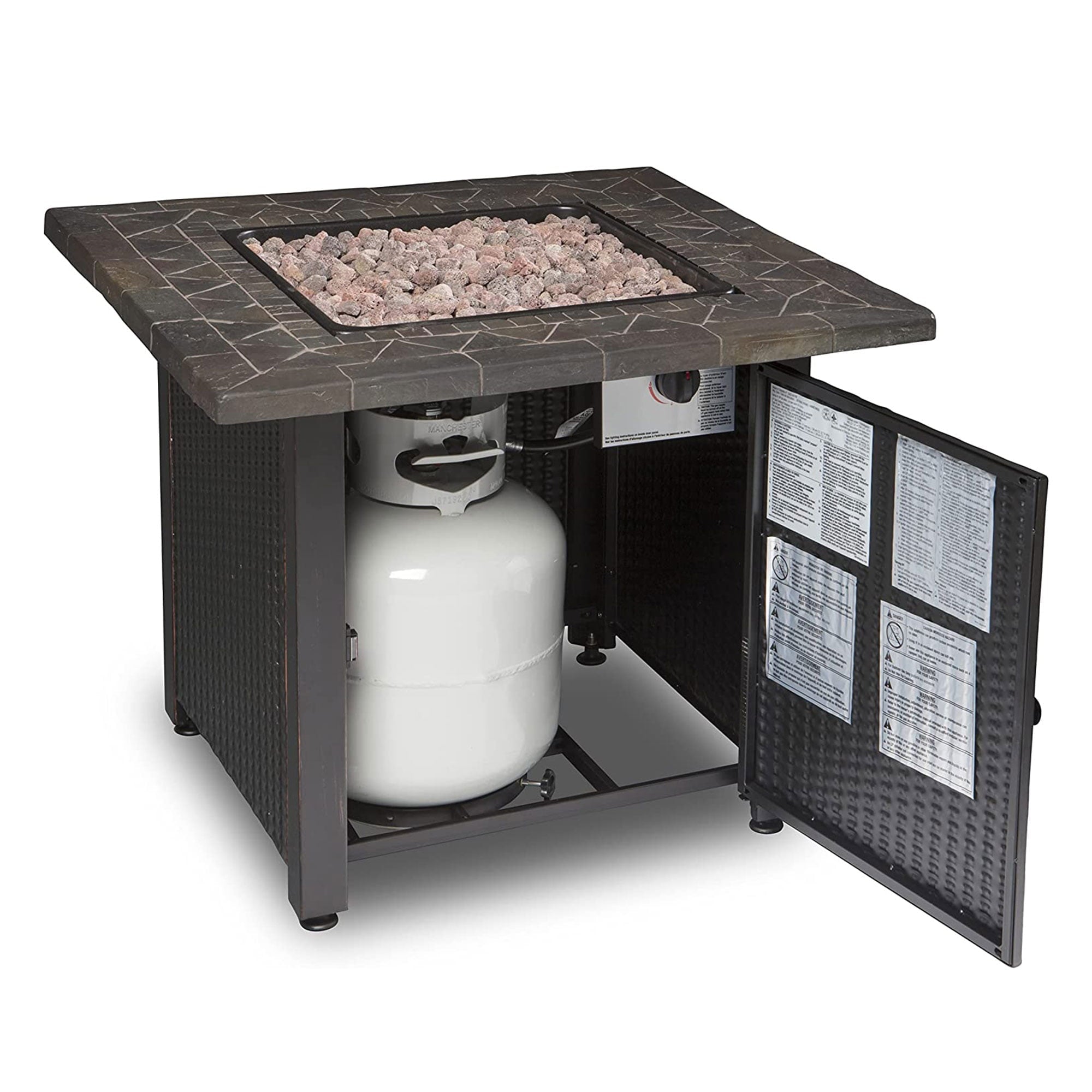 Endless Summer 30,000 BTU LP Gas Outdoor Fire Table with Lava Rock