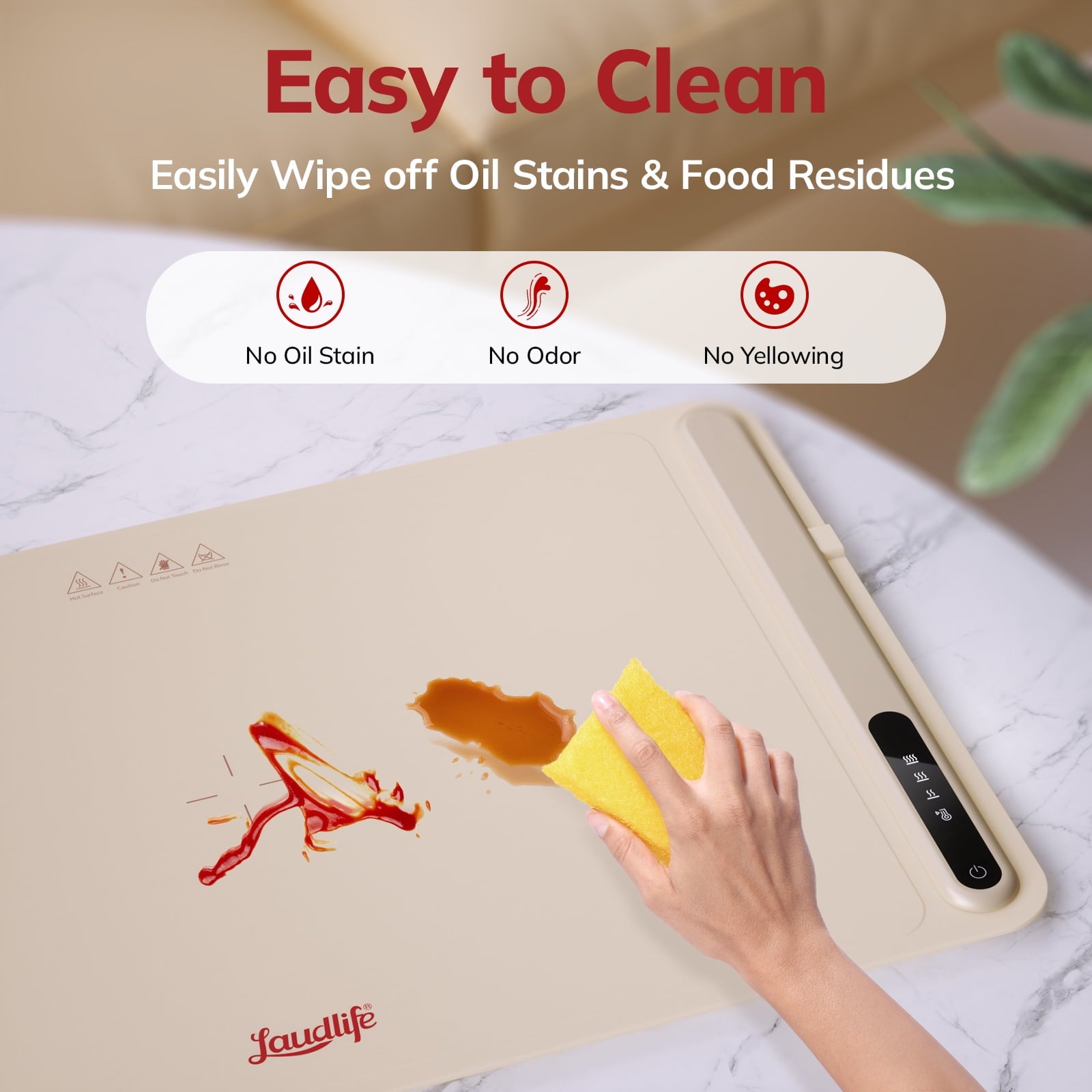 Food and Plate Warming Tray, Electric Food Warming Tray for Buffet Serving Multifunctional Food Warmer Plate Hot Plate Keeps Food Hot Warming Serving Tray Restaurants Events Home Dinners - BW601