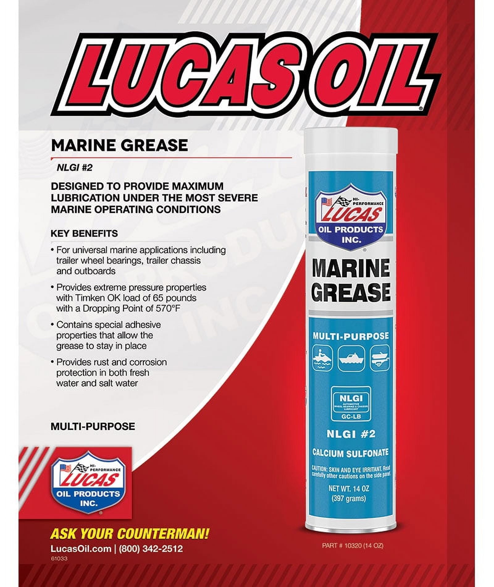 Lucas Oil Products Marine Grease (14 oz.)