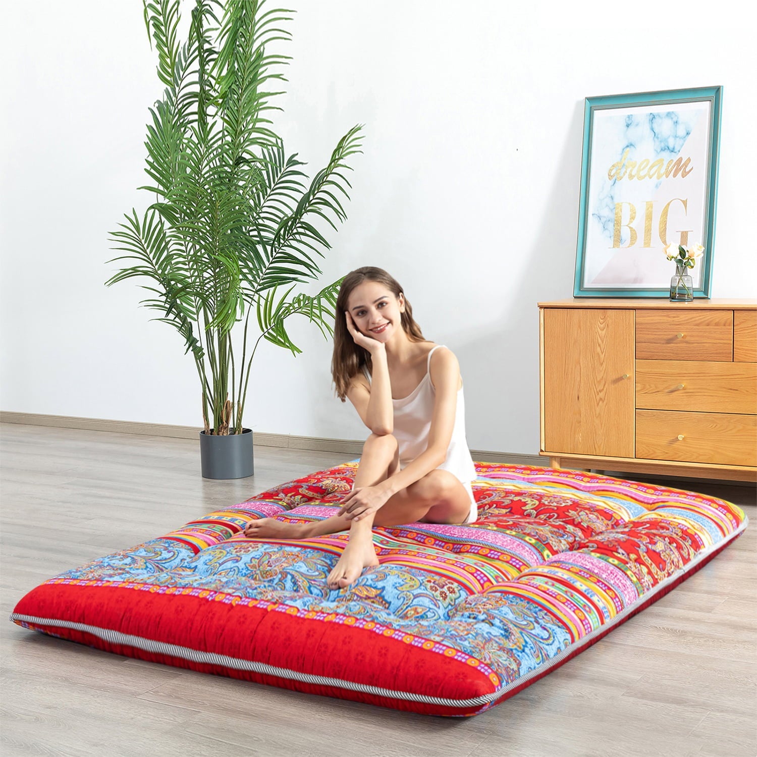 Floor Mattress, Japanese Style Futon Mattress Camping Mattress Twin