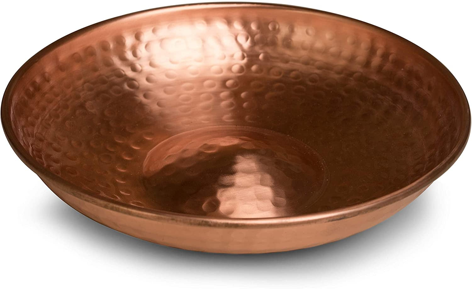 Monarch Abode Pure Copper 11 inch Diameter Bird Bath, Bird Feeder with 34 inch Iron Stand