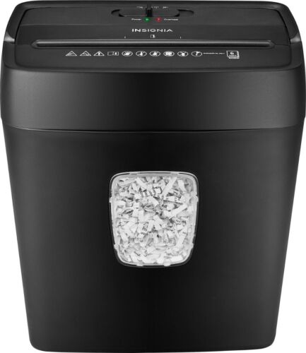 NEW INSIGNIA 6-Sheet Cross-Cut Compact Shredder NS-S6CCBK2 BLACK *SEALED*