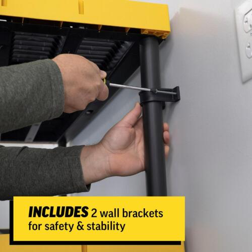 Project Source Commander Plastic Heavy Duty 5-Tier Utility Shelving Unit (48-in