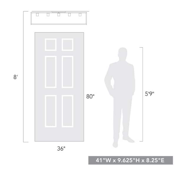 41 in. Wesson Flush Mount