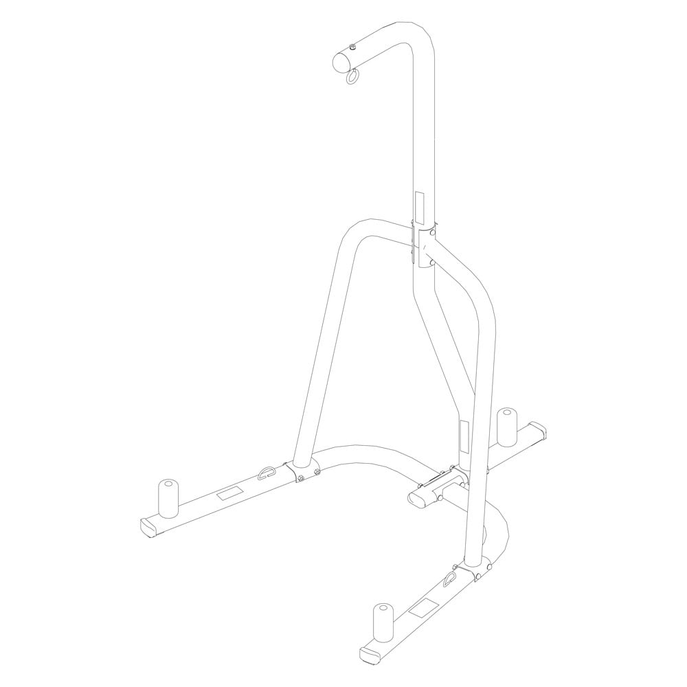 Everlast Single-Station Heavy Bag Stand, Black