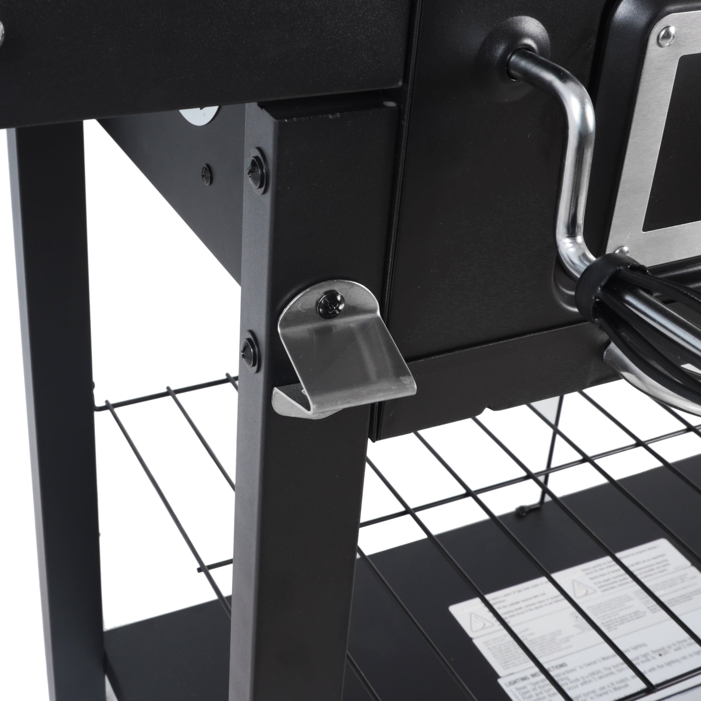 Dual Fuel Gas & Charcoal Combo Grill, Black with Stainless