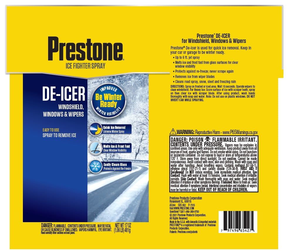 Prestone Windshield De-Icer 17 oz