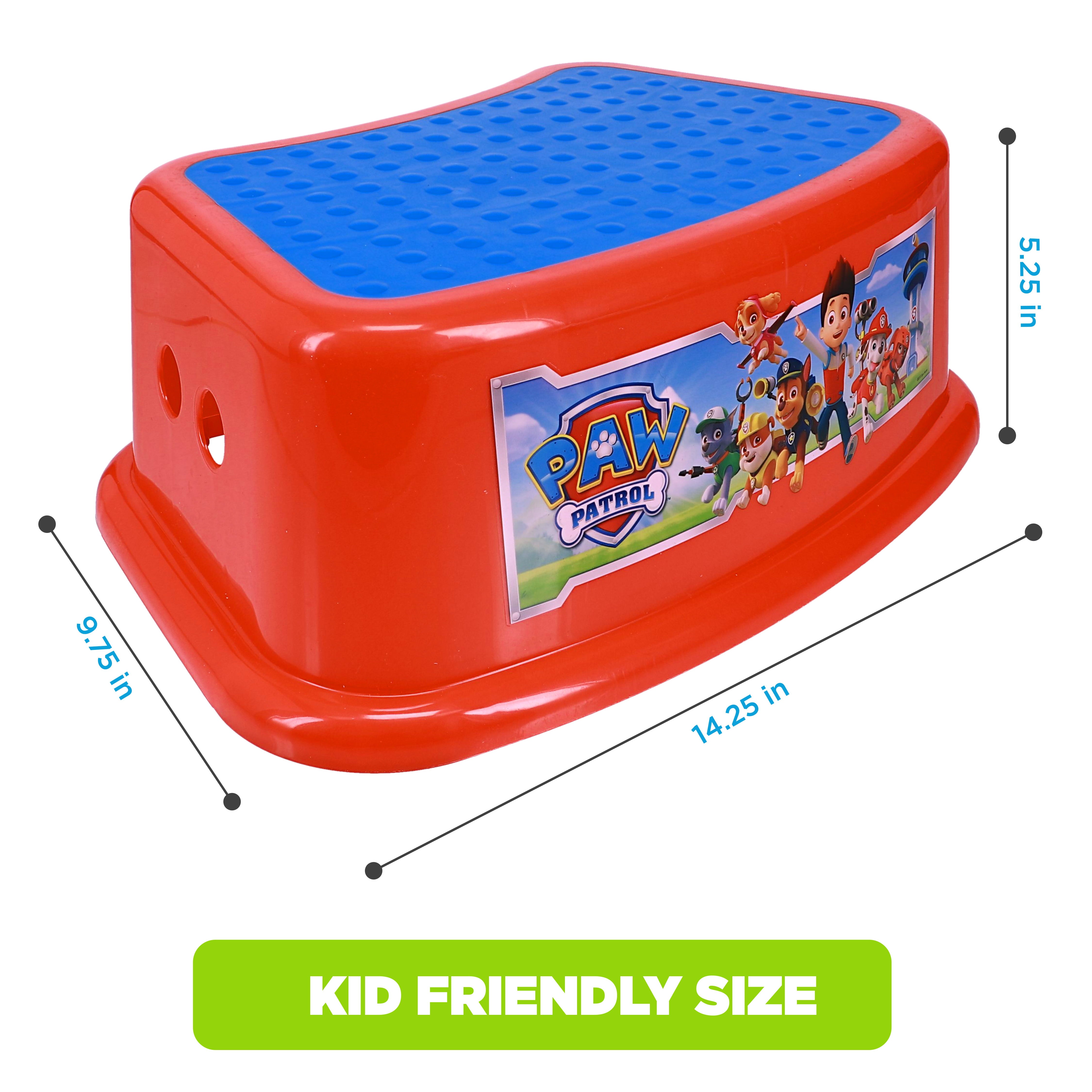 Nickelodeon PAW Patrol Non - Slip Step Stool, Single Step Plastic Stool