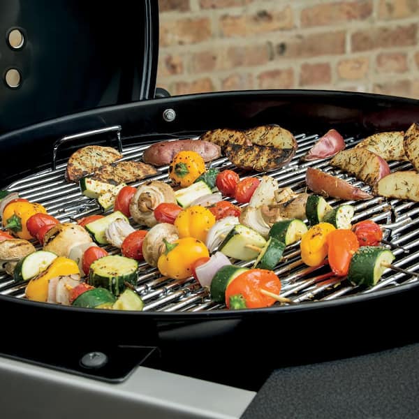 22 in. Performer Deluxe Charcoal Grill in Copper with Built-In Thermometer and Digital Timer