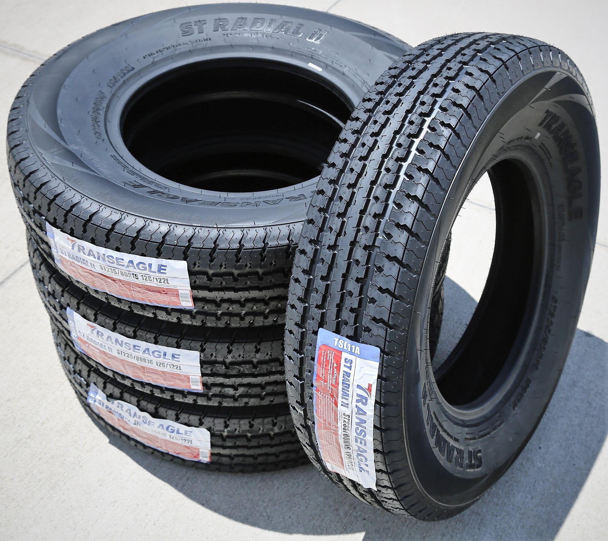 Transeagle ST Radial II Trailer Tire - ST235/80R16 126L LRF 12PLY