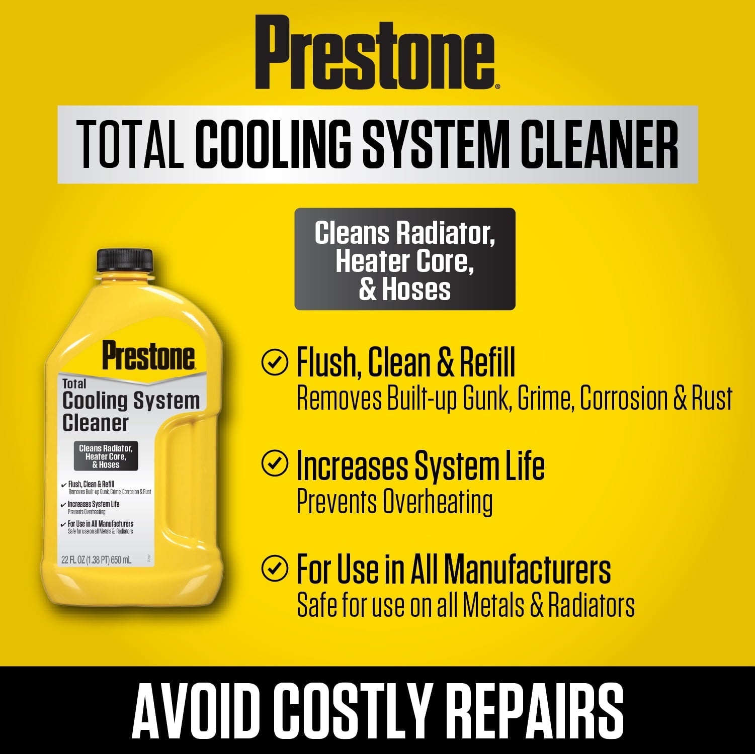 Prestone Total Cooling System Cleaner - 22 oz.