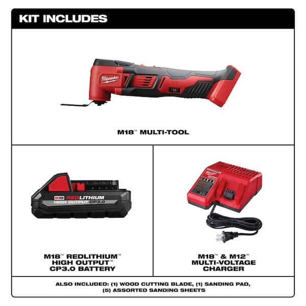 M18 18-Volt Lithium-Ion Cordless Oscillating Multi-Tool Kit