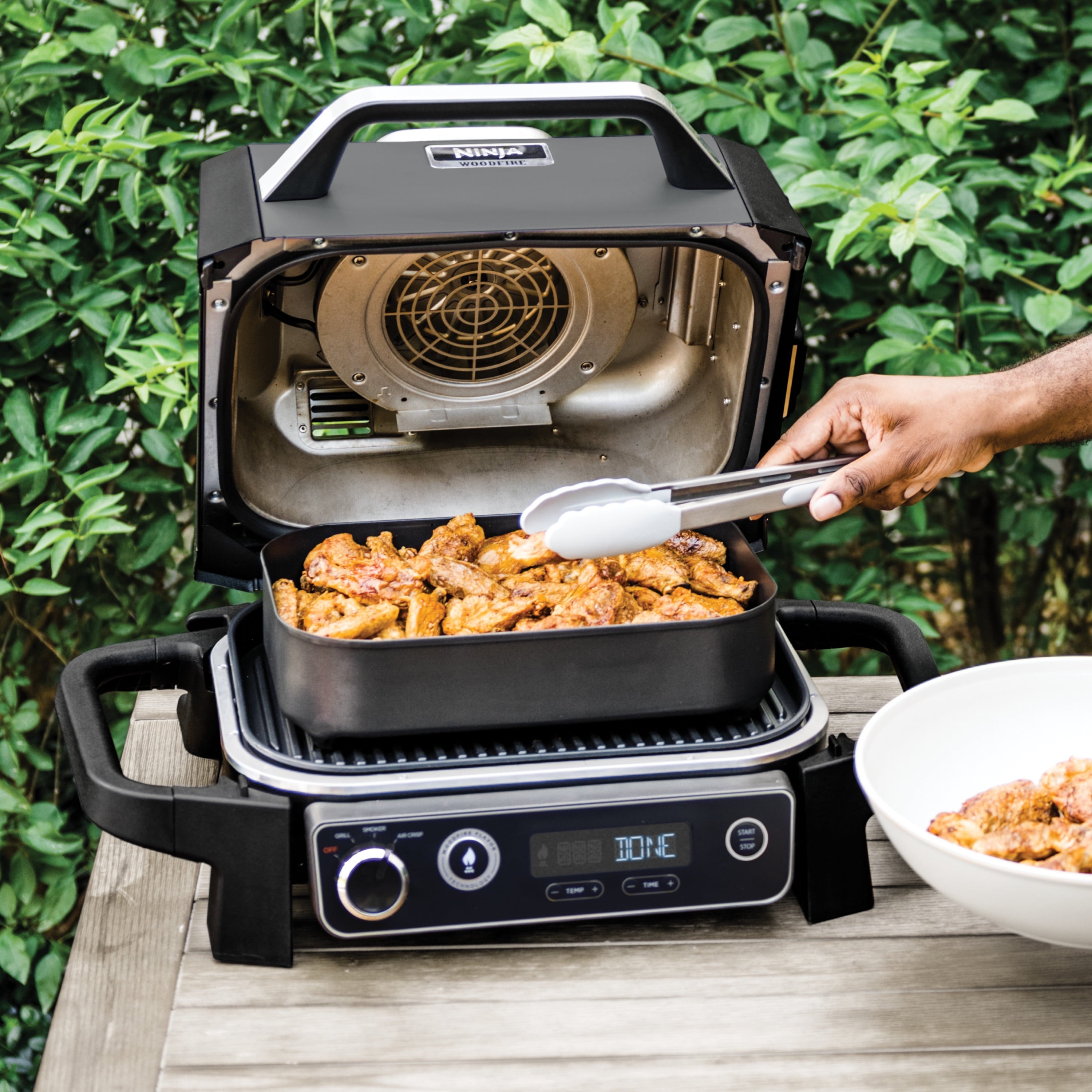 Woodfire Outdoor Grill & Smoker, 3-in-1 Master Grill, BBQ Smoker, & Outdoor Air Fryer with Woodfire Technology, OG700