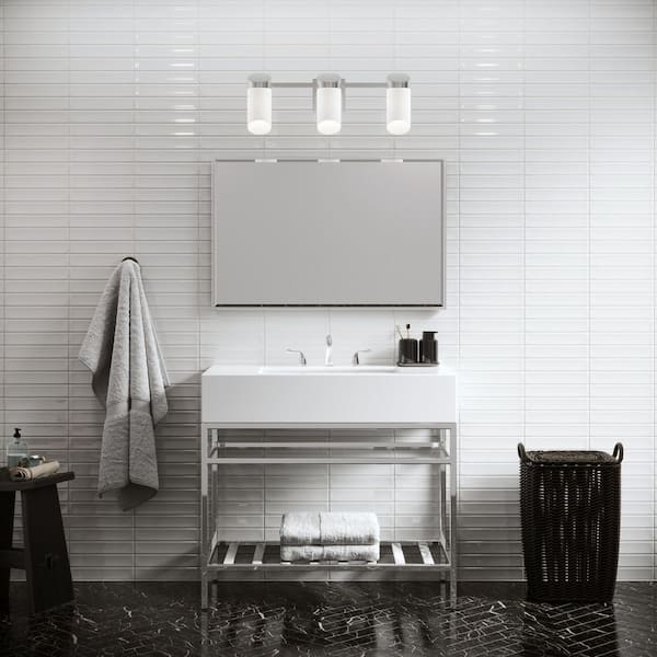 Silas 24 in. 3-Light Chrome Vanity Light