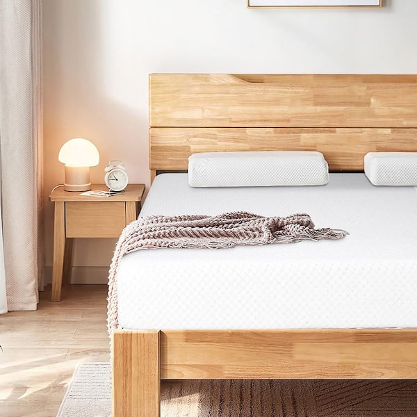 10 in. Jacquard Soft Medium Firm Foam Queen Size Mattress with Bed-In-A-Box Bedroom Removable Cover