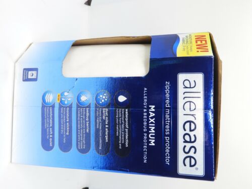 ALLEREASE FLEXFIT ZIPPERED MATTRESS PROTECTOR FULL ~NEW~ #