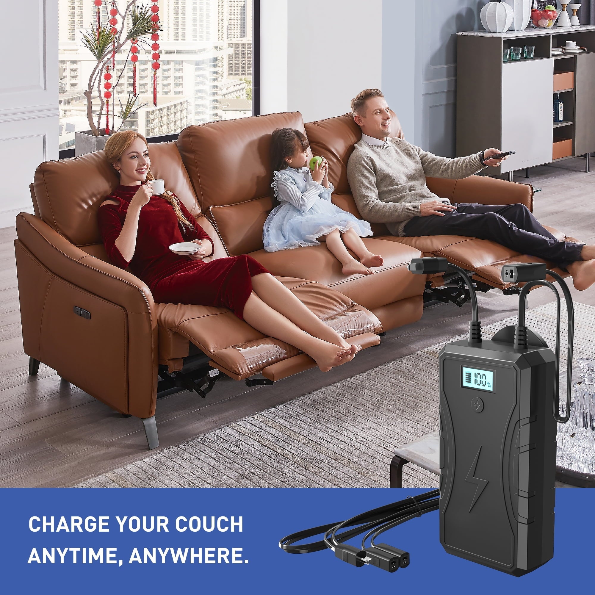 TOMSHEIR 2500mAh Battery Pack for Reclining Furniture Recliner Battery Pack Rechargeable Power Supply 29V 24V 2A for Power Recliner, Sofas, Chairs, Couch