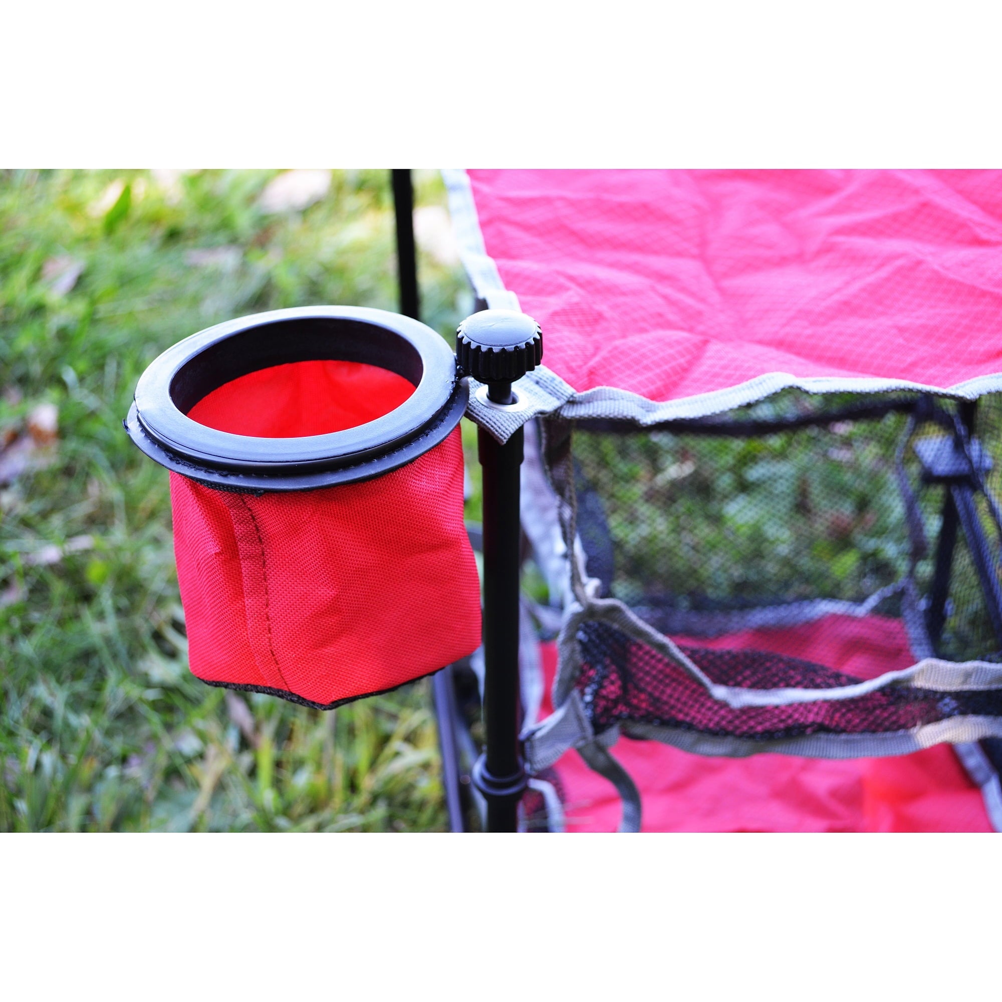 Ozark Trail 3 Shelf Camping Table, Red, 14